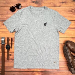Camiseta Masculina Off White Escudo Fé Detalhe - Imagem 3