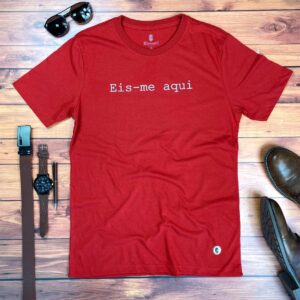Camiseta Masculina Preta Eis-me Aqui - Imagem 5