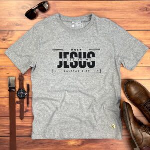 Camiseta Masculina Preta Holy Jesus Lives In - Imagem 3