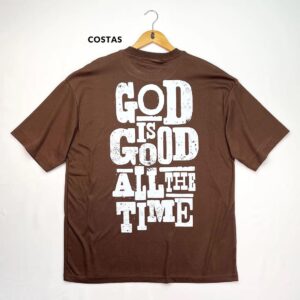 Oversized Preta Full God Is Good All The Time - Imagem 7