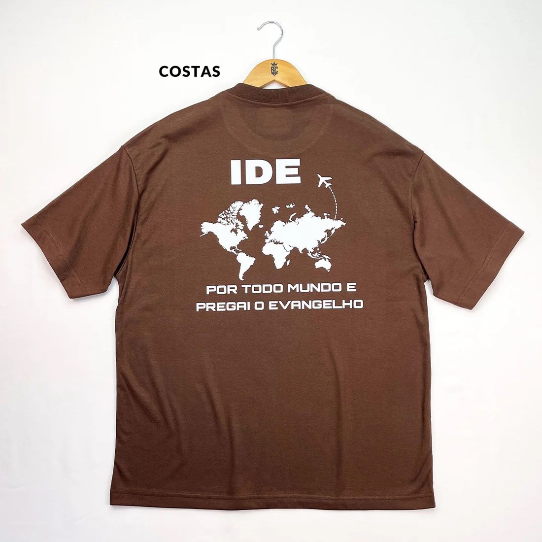 Oversized Preta Full IDE Por Todo Mundo E Pregai O Evangelho - Imagem 7