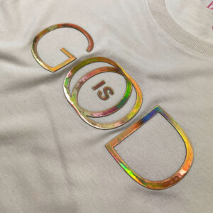 Camiseta Feminina Off White God Is Good - Imagem 2