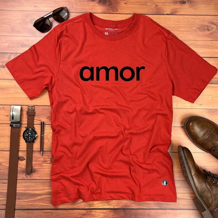 Camiseta Masculina Branca Amor - Imagem 4