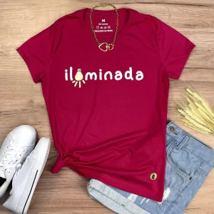 Camiseta Feminina Pink Iluminada - Imagem 1