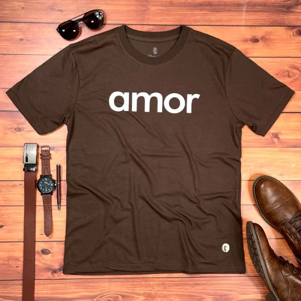 Camiseta Masculina Branca Amor