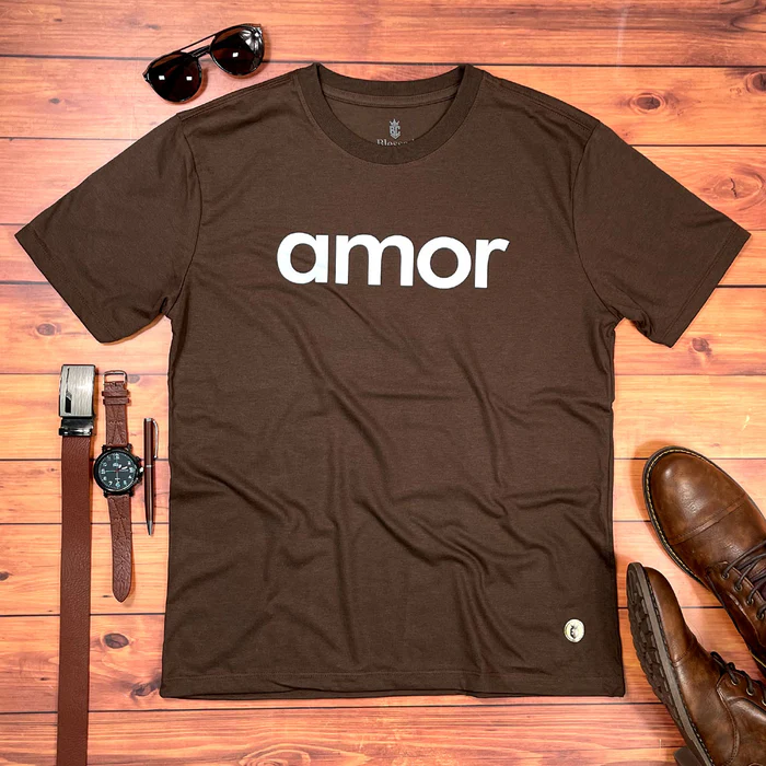 Camiseta Masculina Branca Amor - Imagem 5