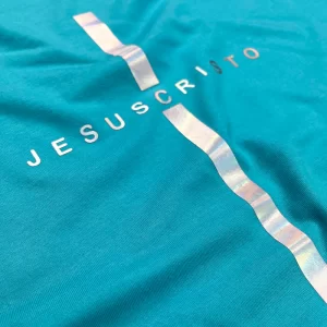 Camiseta Feminina Cruz Preta Jesus Cristo - Imagem 13