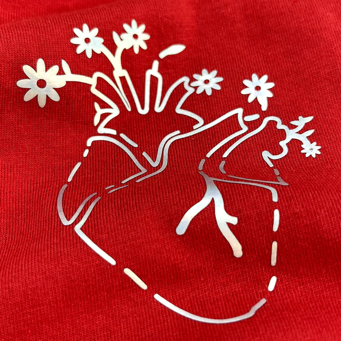 Camiseta Feminina Vermelha Coração - Imagem 2