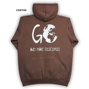 Moletom Canguru Com Capuz Preto Go And Make Disciples - Imagem 7