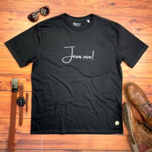 Camiseta Masculina Off White Jesus Vive! - Imagem 4