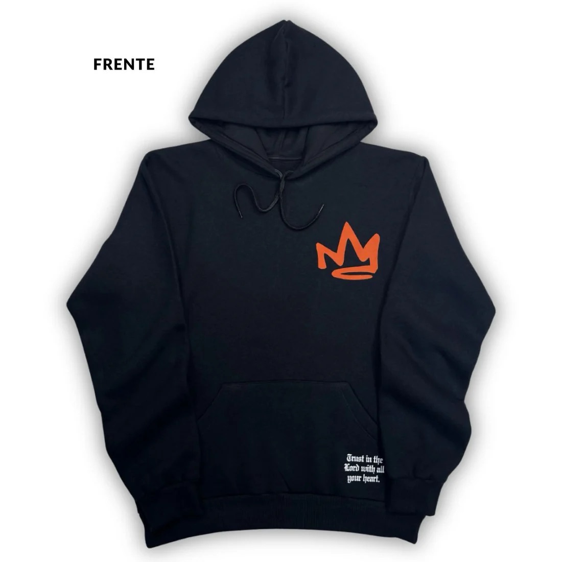Moletom Canguru Com Capuz Off White Jesus Is King Coroa - Imagem 5
