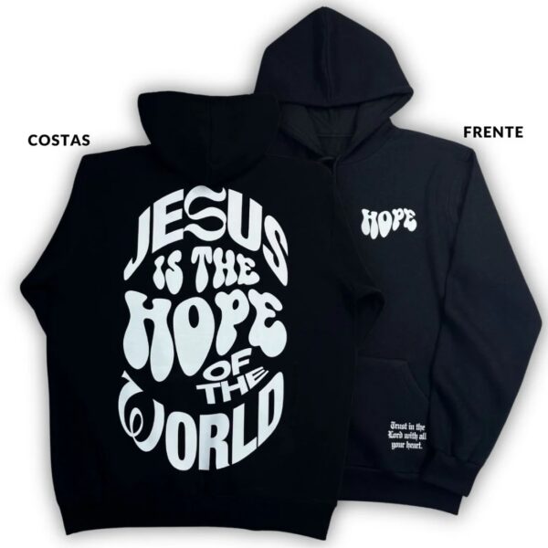 Moletom Canguru Com Capuz Off White Jesus Is The Hope
