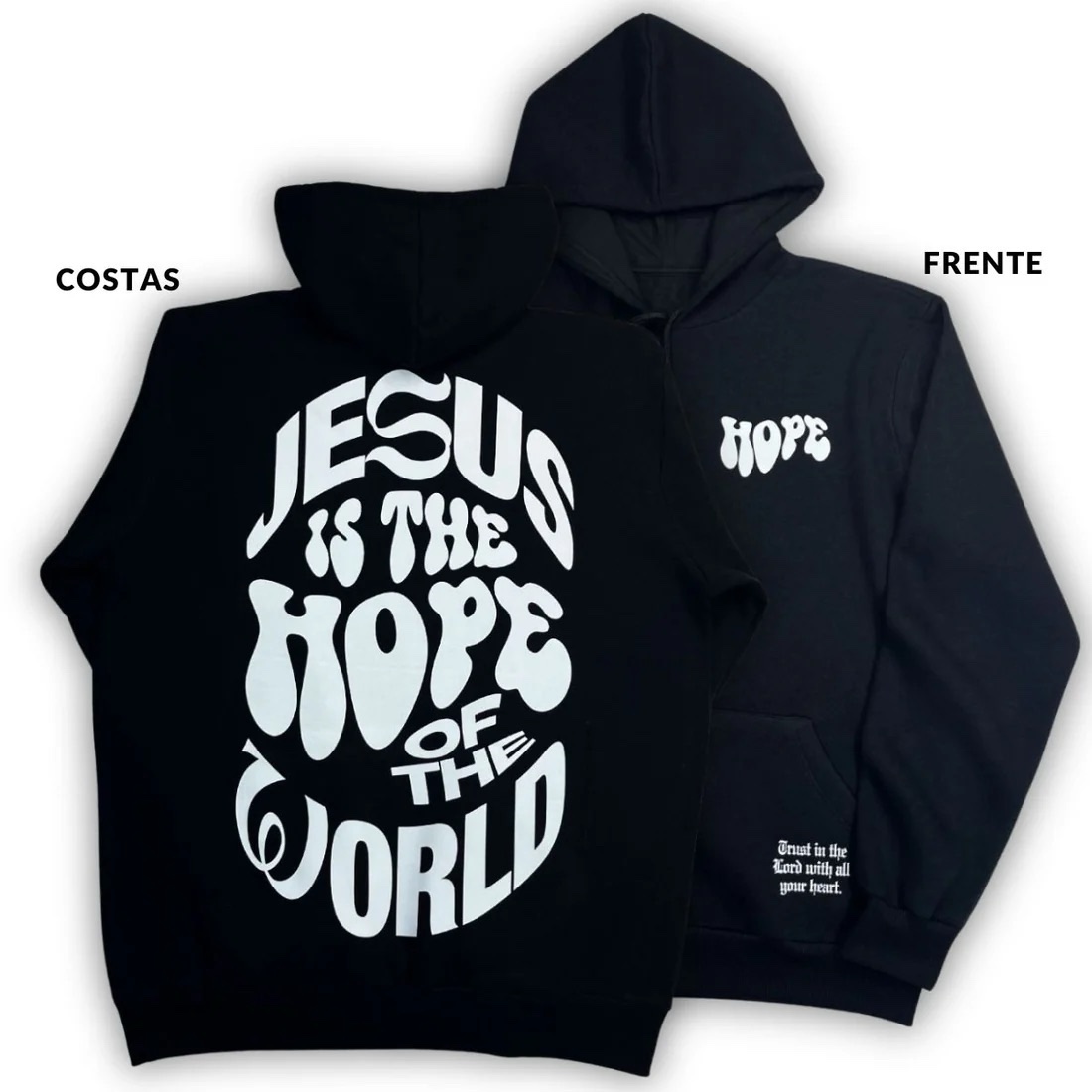 Moletom Canguru Com Capuz Off White Jesus Is The Hope - Imagem 5