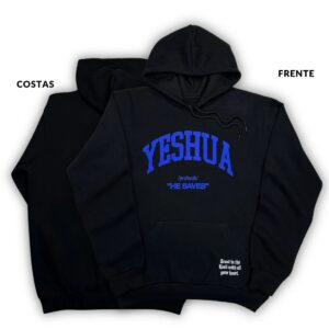 Moletom Canguru Com Capuz Off White Yeshua He Saves - Imagem 3