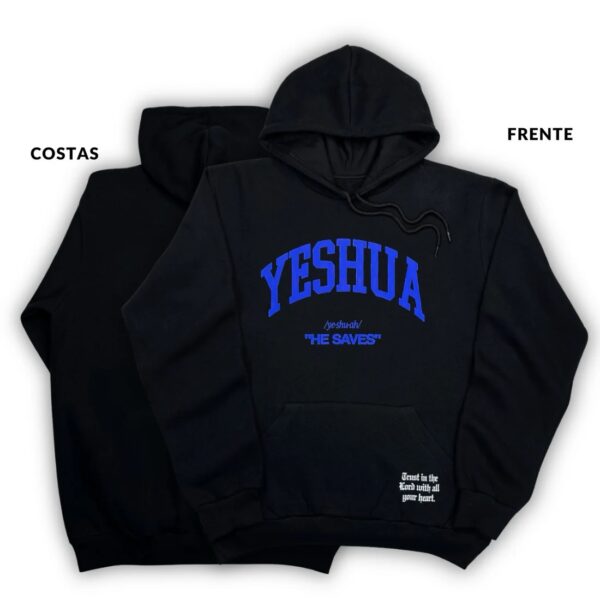 Moletom Canguru Com Capuz Off White Yeshua He Saves
