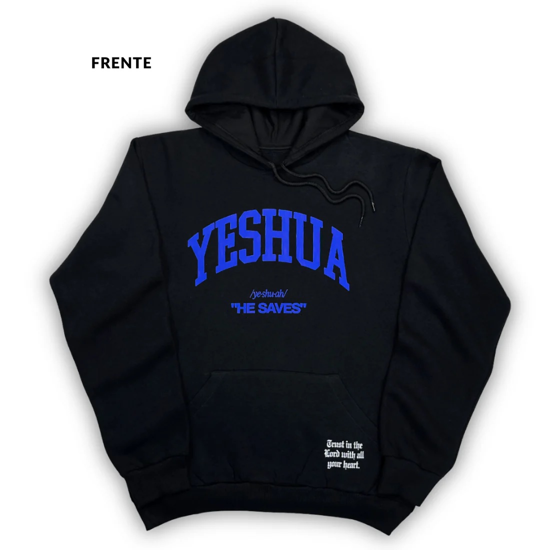 Moletom Canguru Com Capuz Off White Yeshua He Saves - Imagem 5