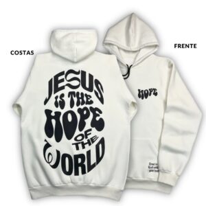 Moletom Canguru Com Capuz Off White Jesus Is The Hope - Imagem 3
