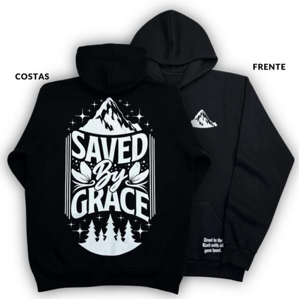 Moletom Canguru Com Capuz Off White Saved By Grace