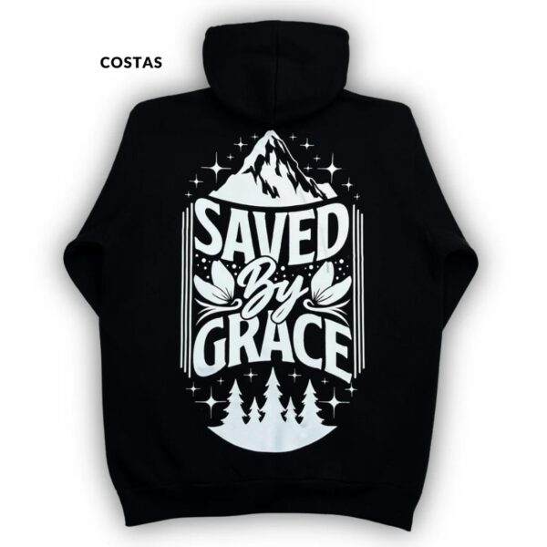 Moletom Canguru Com Capuz Off White Saved By Grace