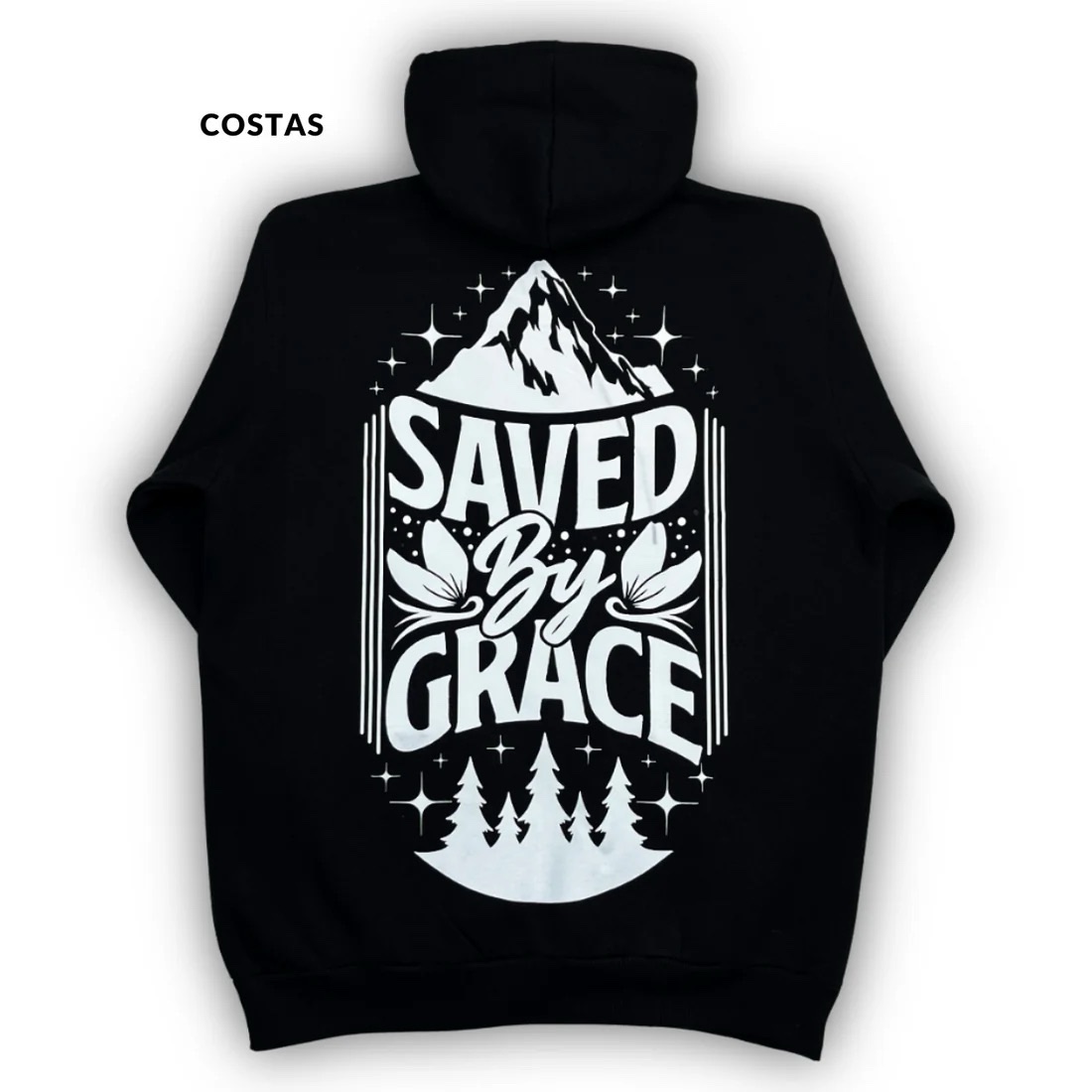 Moletom Canguru Com Capuz Off White Saved By Grace - Imagem 8
