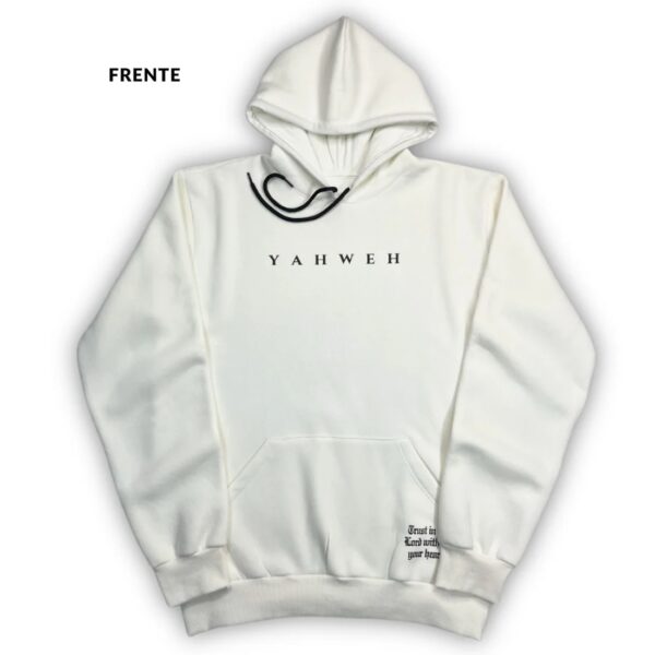 Moletom Canguru Com Capuz Off White Yahweh Hesed