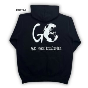 Moletom Canguru Com Capuz Preto Go And Make Disciples - Imagem 3