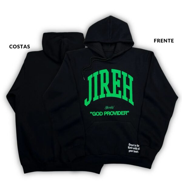 Moletom Canguru Com Capuz Preto Jiteh