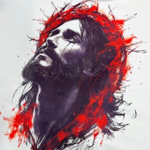 Moletom Canguru Com Capuz Off White Jesus Chorou - Imagem 2