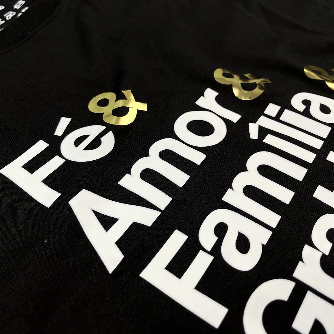 Camiseta Masculina Preta Fé & Amor - Imagem 2