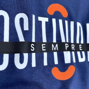 Camiseta Masculina Azul Positividade Sempre - Imagem 2