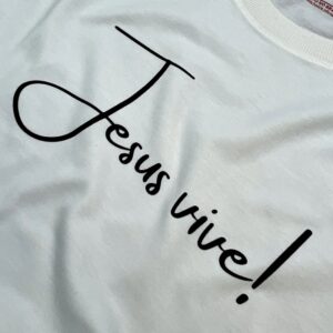 Camiseta Masculina Off White Jesus Vive! - Imagem 2
