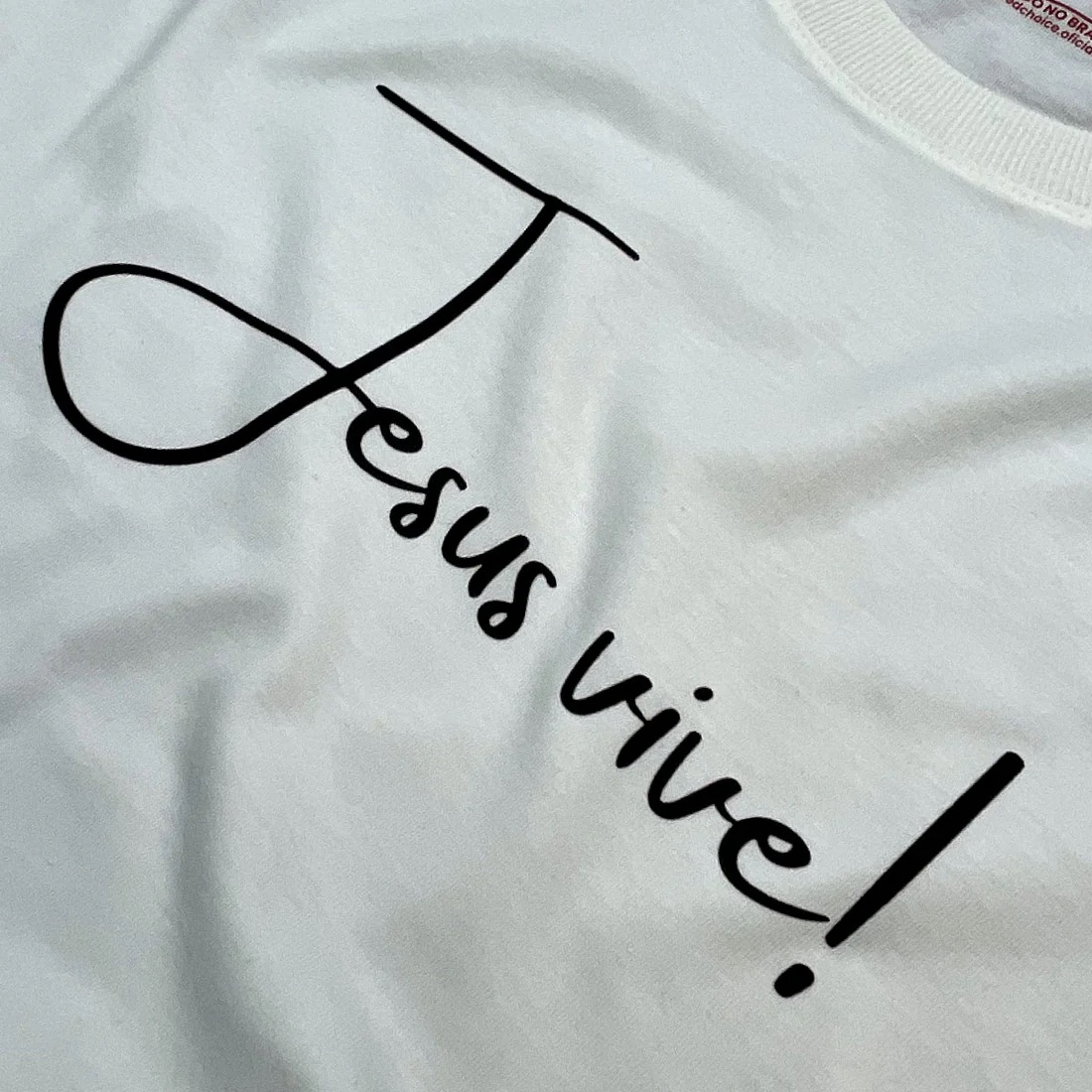 Camiseta Masculina Off White Jesus Vive! - Imagem 2