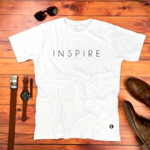 Camiseta Masculina Branca Inspire - Imagem 1