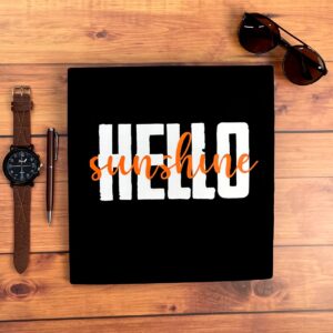 Camiseta Masculina Preta Hello Sunshine - Imagem 2