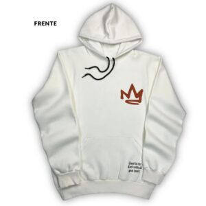 Moletom Canguru Com Capuz Off White Jesus Is King Coroa - Imagem 2
