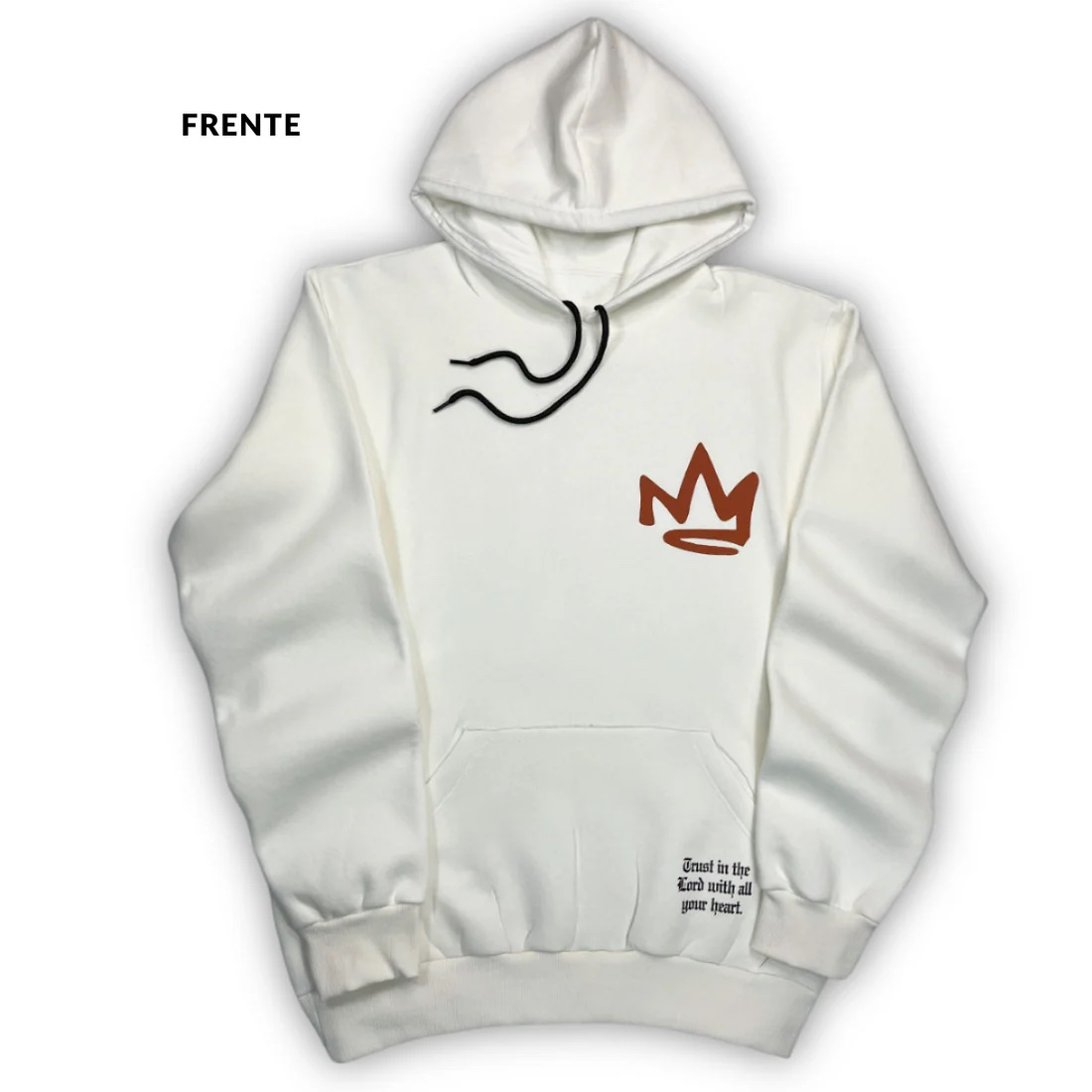 Moletom Canguru Com Capuz Off White Jesus Is King Coroa - Imagem 2