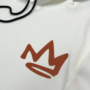 Moletom Canguru Com Capuz Off White Jesus Is King Coroa - Imagem 3