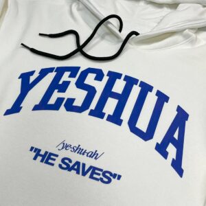 Moletom Canguru Com Capuz Off White Yeshua He Saves