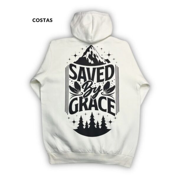 Moletom Canguru Com Capuz Off White Saved By Grace
