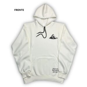Moletom Canguru Com Capuz Off White Saved By Grace - Imagem 3