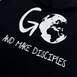 Moletom Canguru Com Capuz Preto Go And Make Disciples - Imagem 4