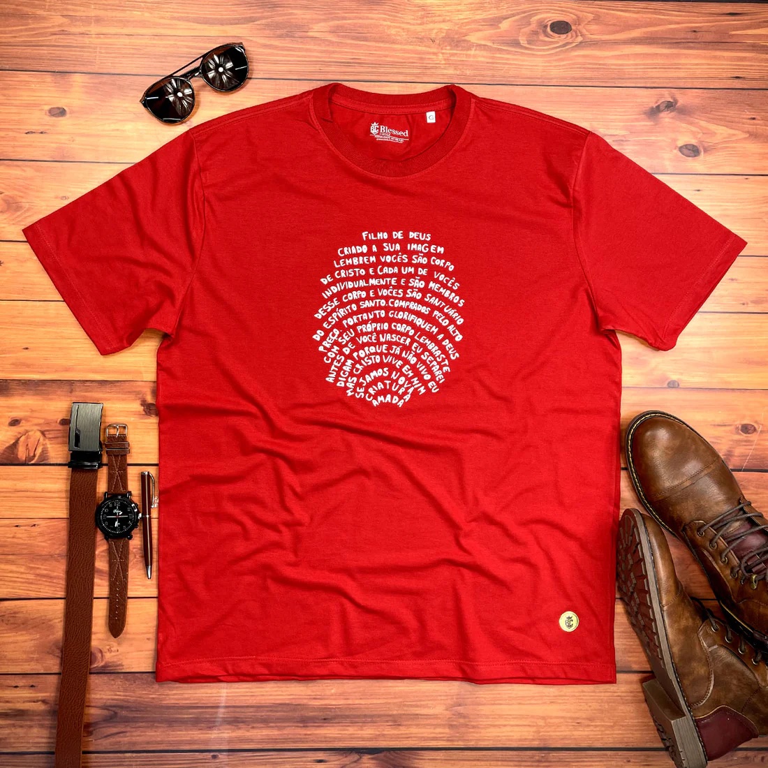 Camiseta Masculina Off White Digital Filho De Deus - Imagem 5