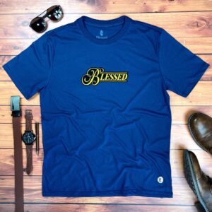 Camiseta Masculina Branca Blessed Veludo - Imagem 4