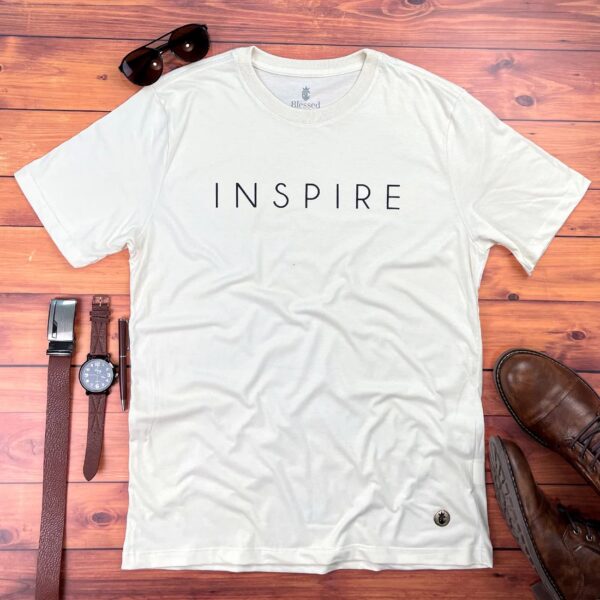 Camiseta Masculina Branca Inspire
