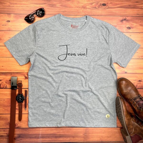 Camiseta Masculina Off White Jesus Vive!