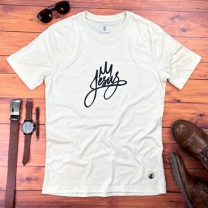 Camiseta Masculina Preta Jesus Coroa - Imagem 6