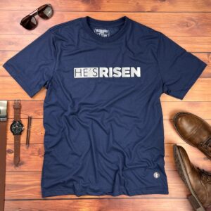 Camiseta Masculina Branca He's risen - Imagem 3