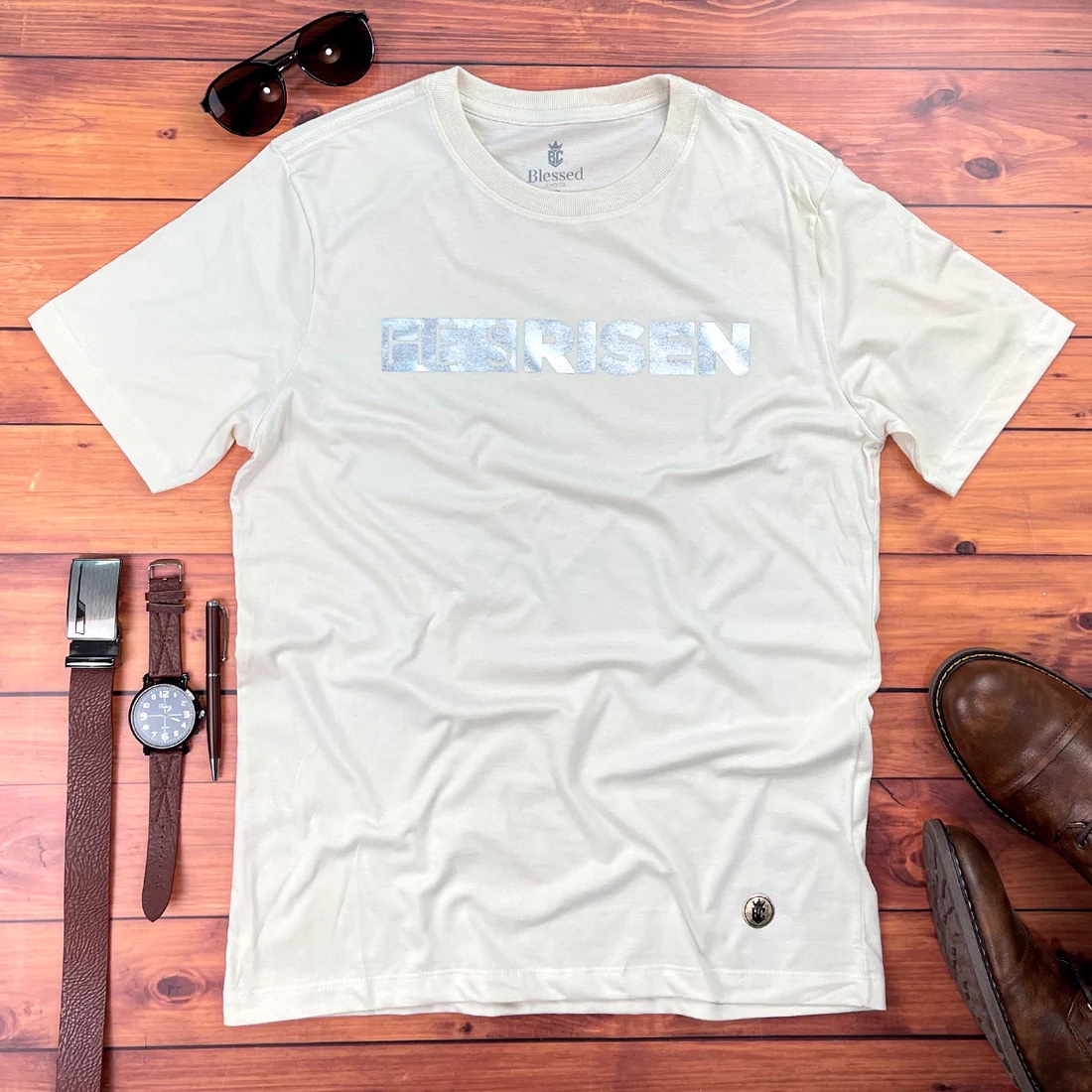 Camiseta Masculina Branca He