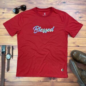 Camiseta Masculina Preta Blessed Holográfico - Imagem 7