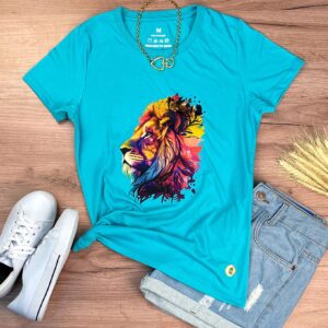 Camiseta Feminina Off White Leão - Imagem 5